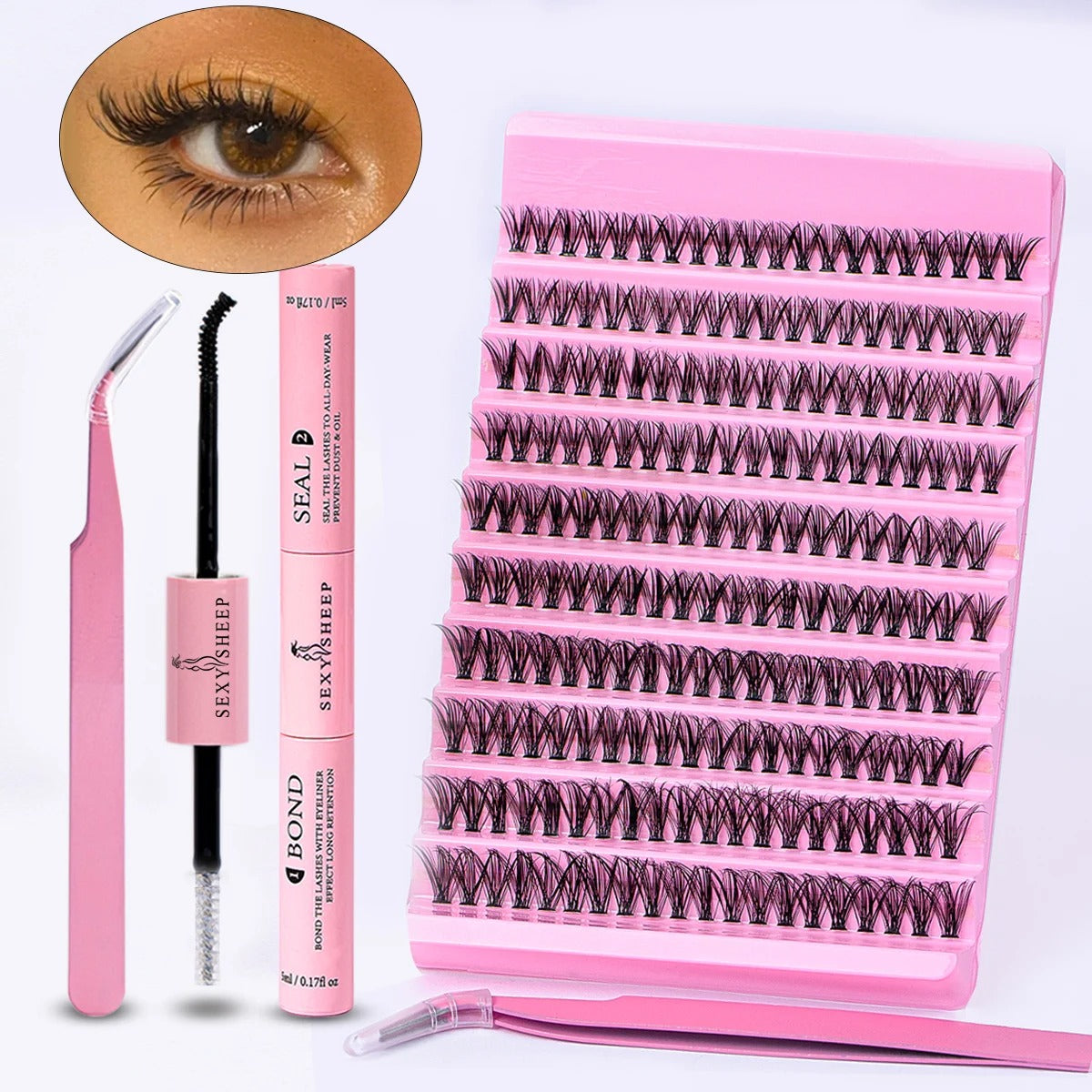 DIY Eyelash Extension Kit 200pcs