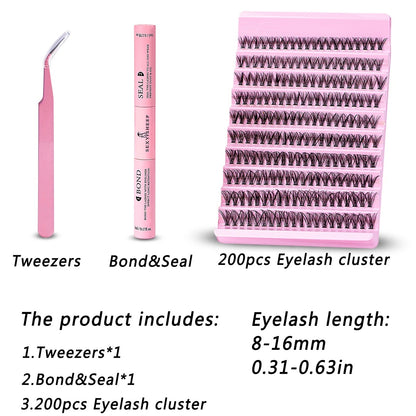 DIY Eyelash Extension Kit 200pcs